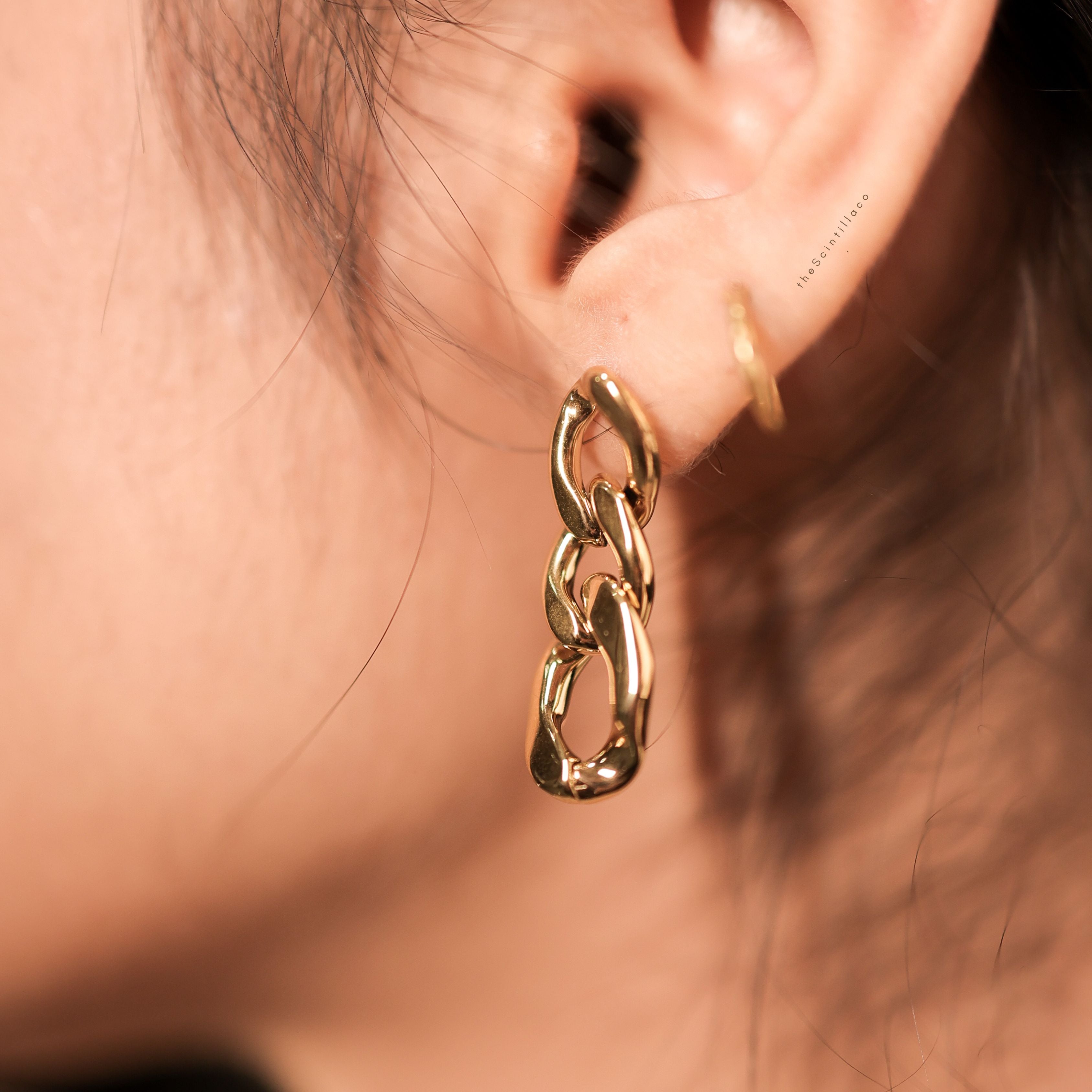 Halley Cuban Chain Earring