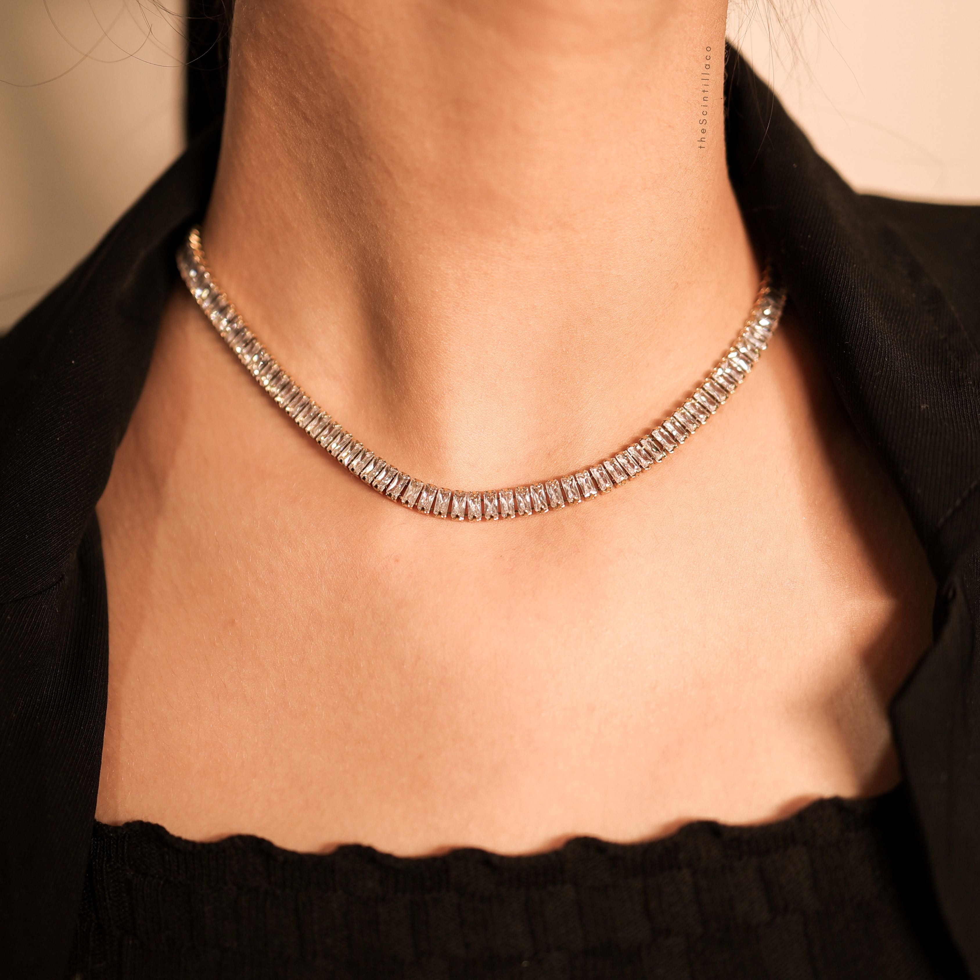 Electra-Zircon Tennis Chain Necklace