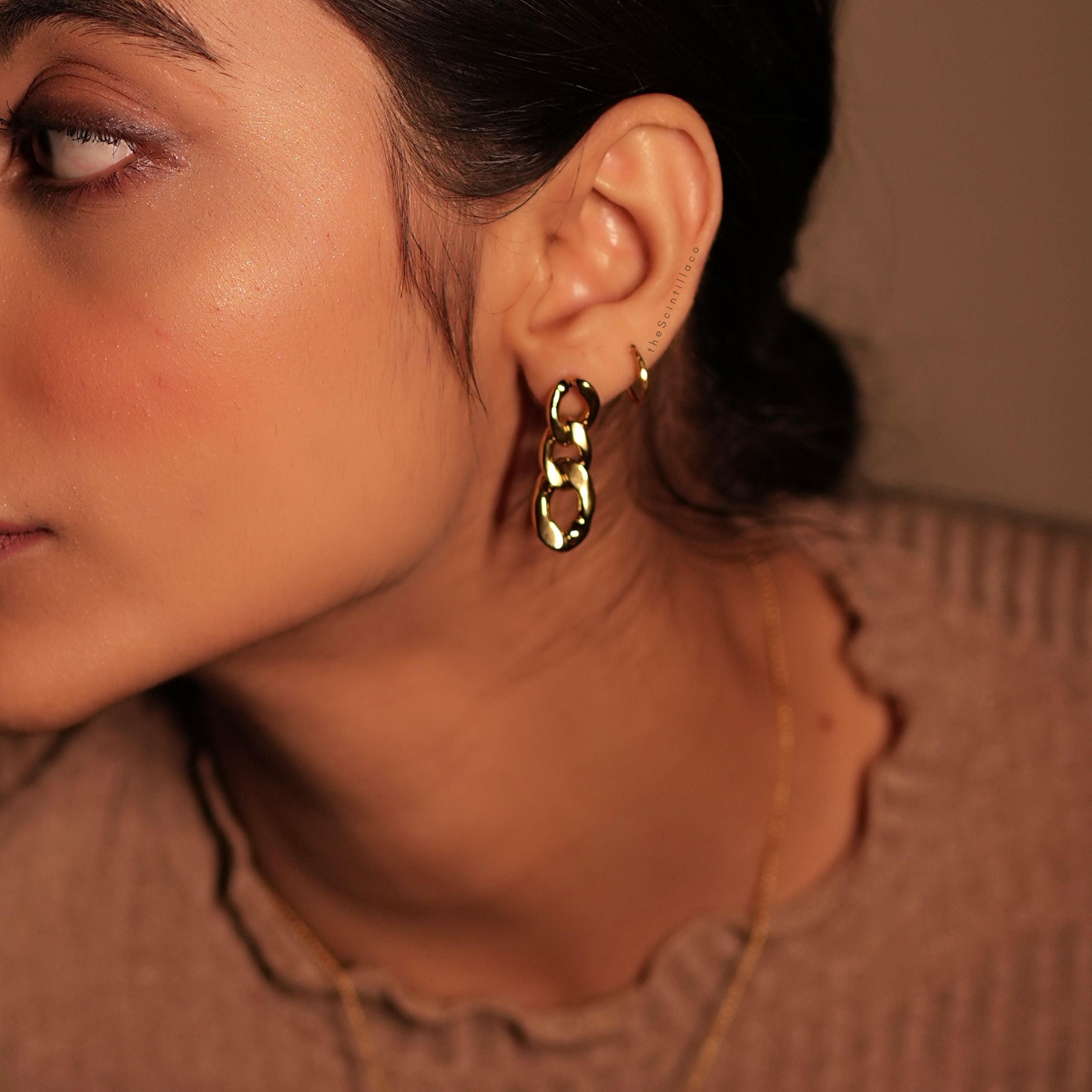 Halley Cuban Chain Earring