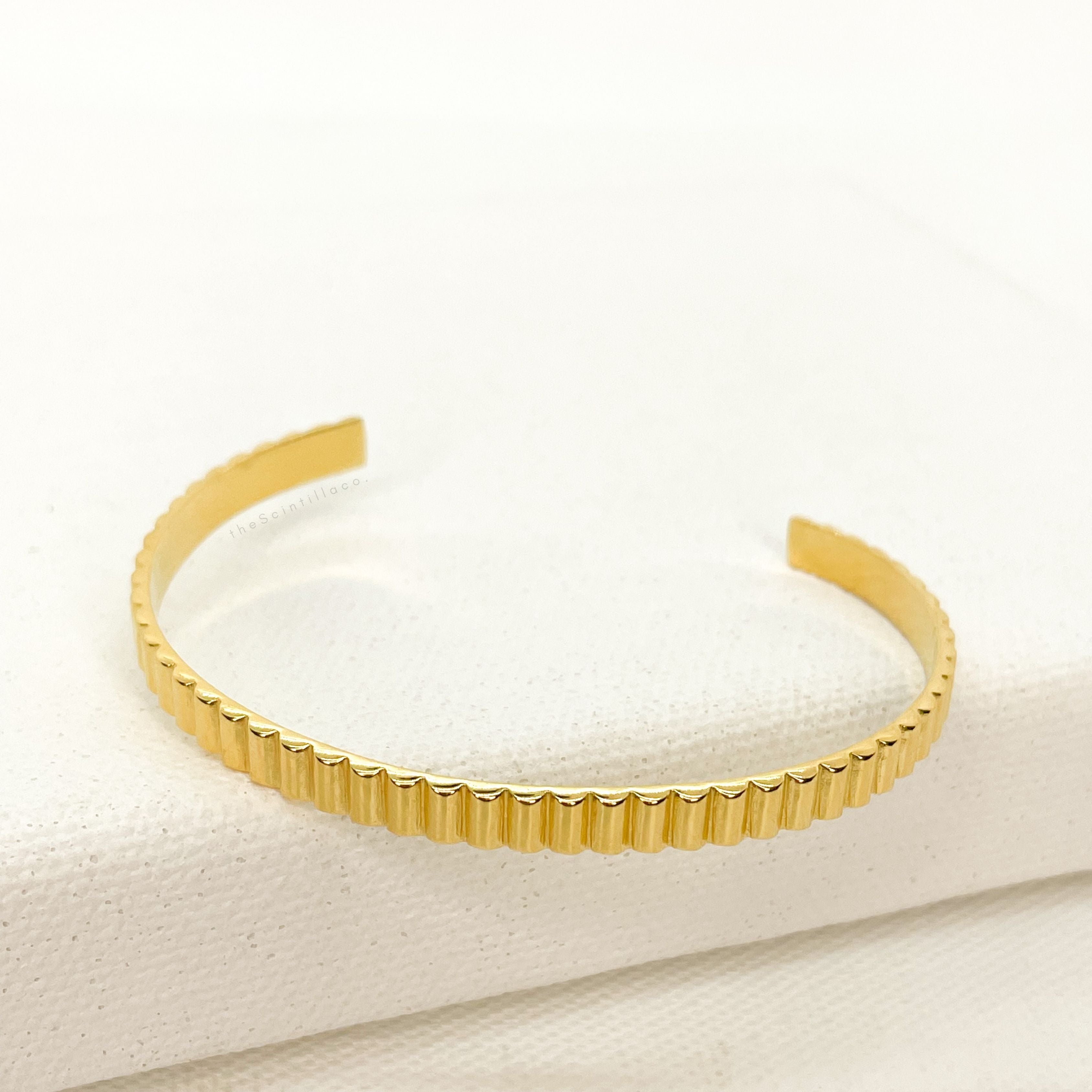 Sol Open Cuff Adjustable Bangle Bracelet