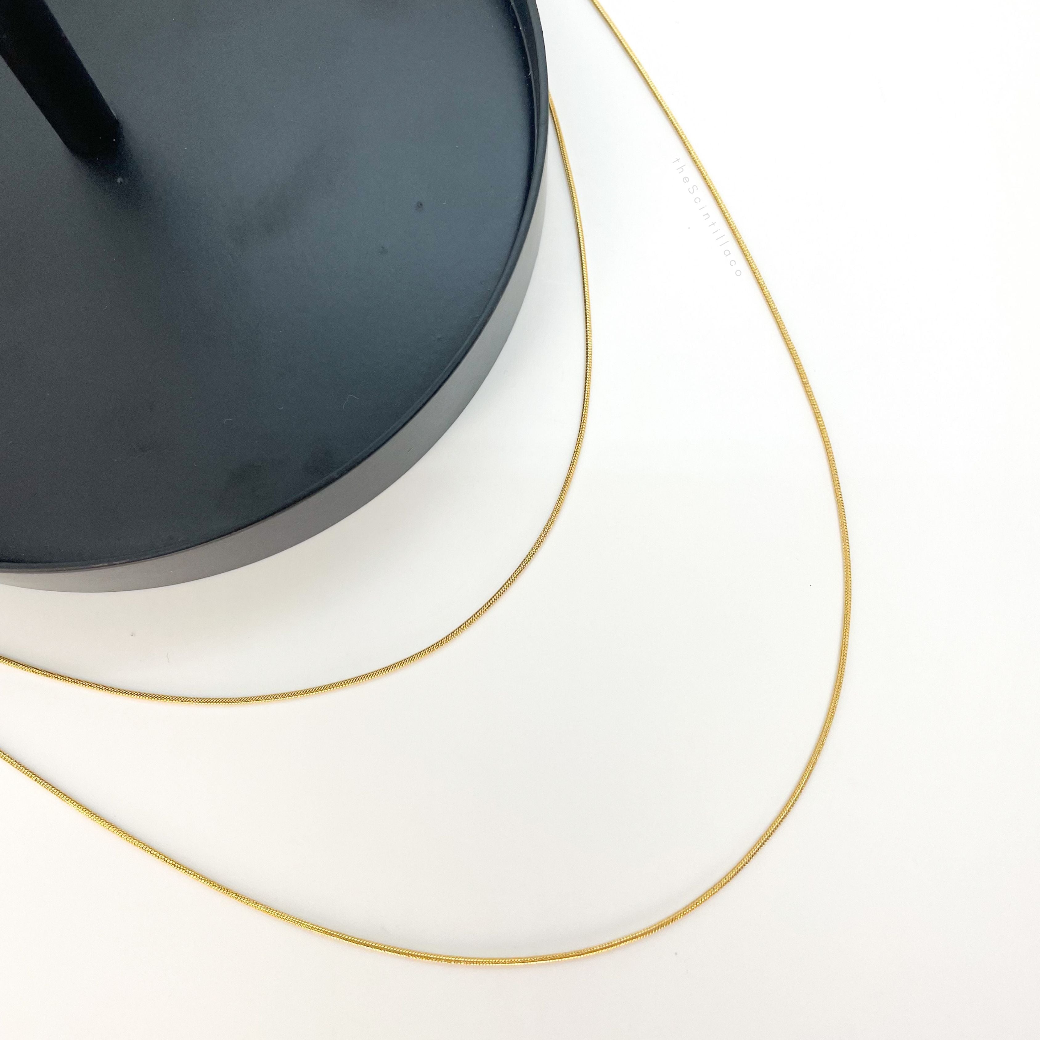 Cassini -Thin Double Layer Chain Necklace